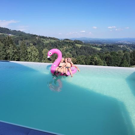 Chalet-Suedsteiermark - Traumhafte Aussicht, Infinity Pool, Privatsphaere, Klima Und De-Luxe Ausstattung Schwanberg エクステリア 写真