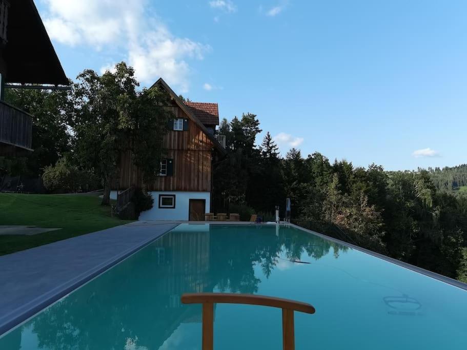 Chalet-Suedsteiermark - Traumhafte Aussicht, Infinity Pool, Privatsphaere, Klima Und De-Luxe Ausstattung Schwanberg エクステリア 写真